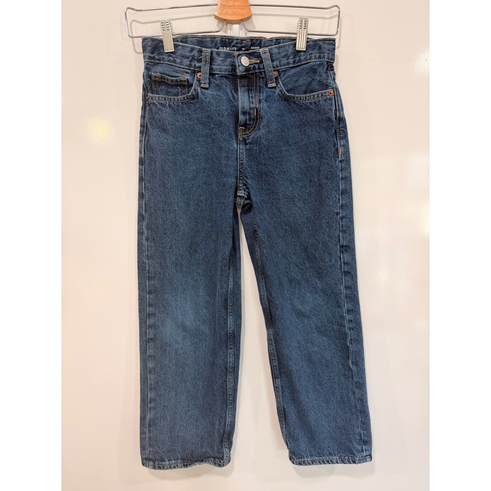 Old Navy Baggy Jeans Size 10 Dark Wash Built-In Tough Denim Pants
